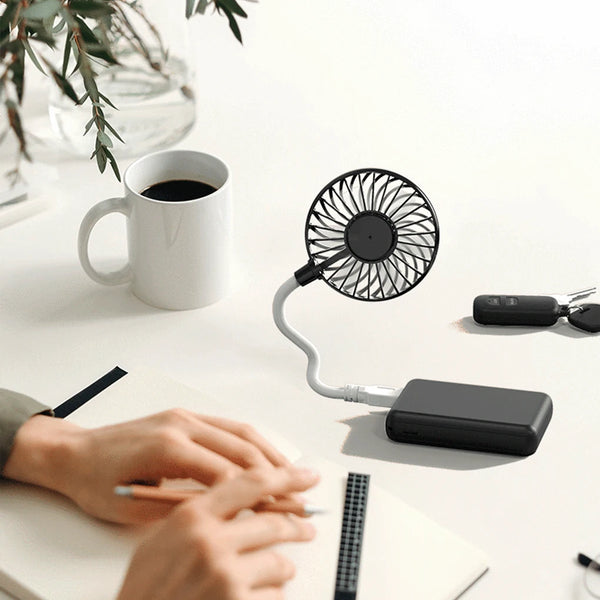 SilentUSBWind Portable Rechargeable Mini Fan