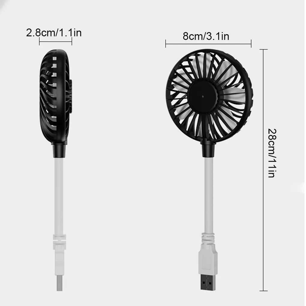 SilentUSBWind Portable Rechargeable Mini Fan