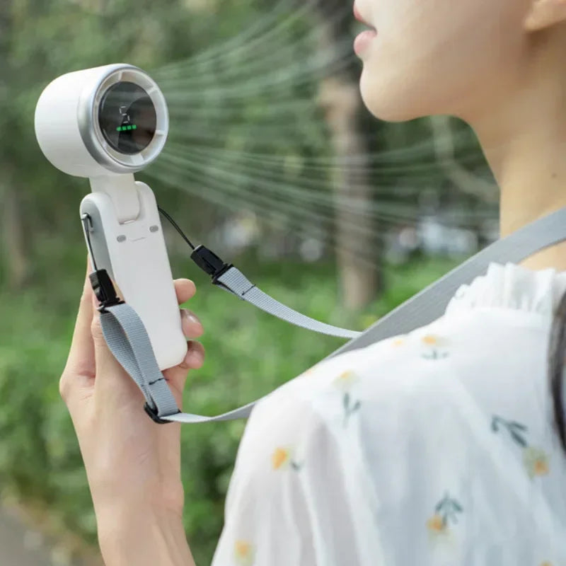 SilentUSBWind Foldable Neck & Handheld Mini Fan